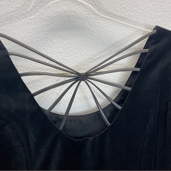 The Kooples Velvet Short Black Dress - Picture 6 of 16